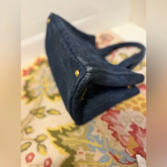 PRADA Canapa Denim Tote Bag Girlhood - Picture 10 of 16
